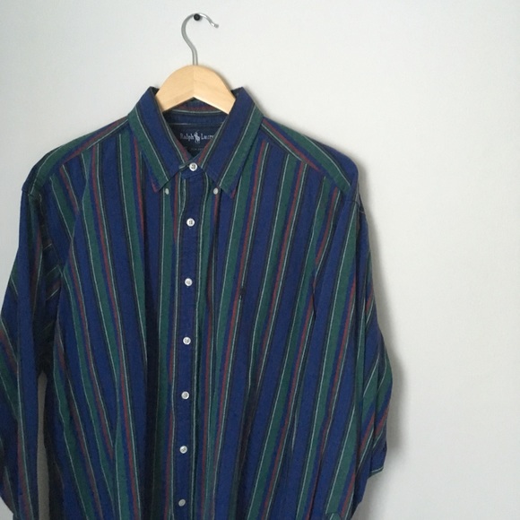 ❌Vintage multi color polo Ralph Lauren button up - Picture 2 of 4